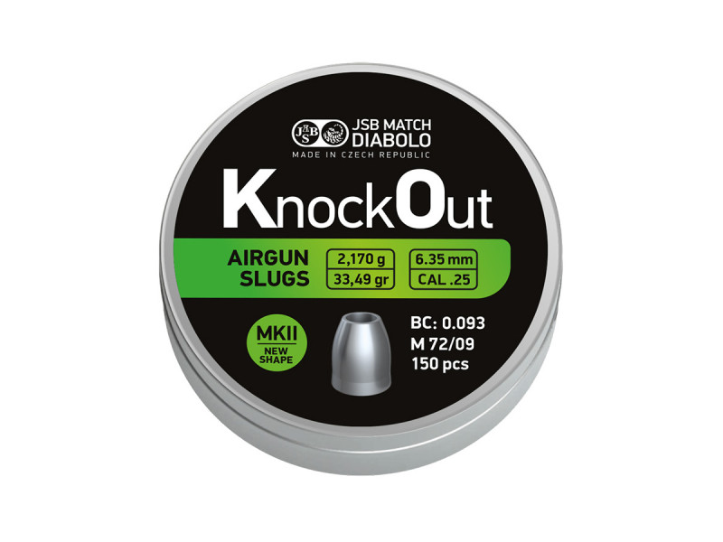 JSB Slug KnockOut .25 MK II 6,35mm 150ks