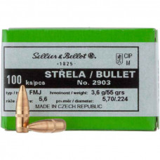 Strela S&B .224 FMJ 3,6g/55grn