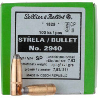 Strela S&B .311 (7,62mm) SP 123grn/8g
