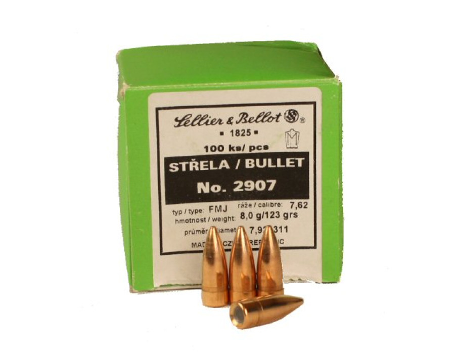 Bullet S&B .311 (7,62mm) FMJ 123grn/8g