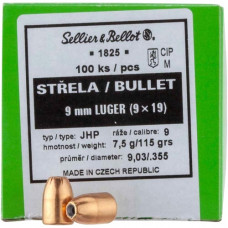 Strela S&B .355 (9mm) JHP 115grn/7,5g