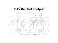Vector MAG Red Dot Sight Cantilever Picatinny Riser Mount (for Frenzy) 