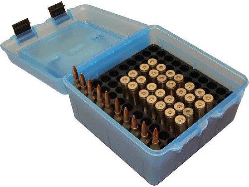 MTM Ammo Box cal. .17 - .375 H&H 100 rd Blue