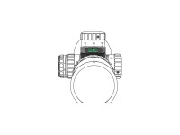 Vector X-ACCU 30mm Quick-flip Turret Mark Magnifier Mount Ring with Level Bubble