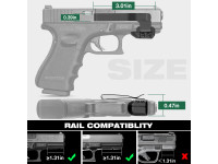Gun & Flower Universal Rail Gun Clip Holster
