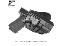 Gun & Flower OWB holster with safety for Glock 19