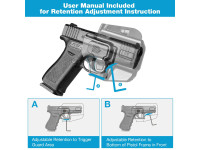 Gun & Flower OWB Universalholster für Subkompaktpistolen