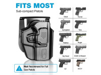 Gun & Flower OWB Universalholster für Subkompaktpistolen