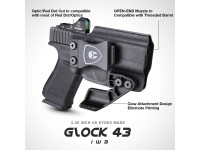 Warriorland IWB Claw Kydex Glock 43 X MOS Rail