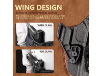Warriorland IWB Kydex + leather Glock 17