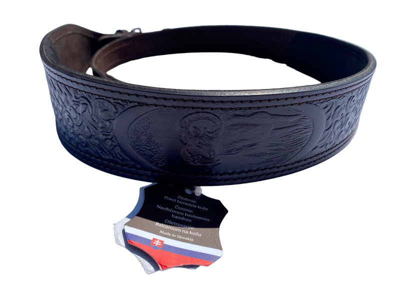 Rifle Sling with pressed pattern - Brown / Mouflon
