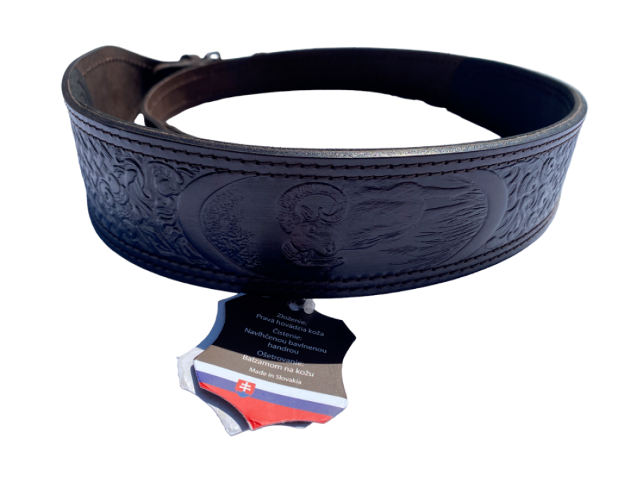 Rifle Sling with pressed pattern - Brown / Mouflon