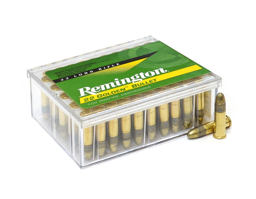 .22LR Remington 22 Golden Bullet 40gr/2,59g Brass-Plated LRN, 100 шт. .22LR Remington 22 Golden Bullet 40gr/2,59g Brass-Plated LRN, 100 шт.