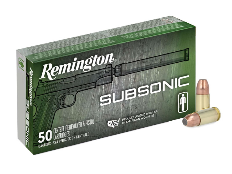 9mm Luger Remington Subsonic Handgun 147gr/9,53g FNEB (28435)