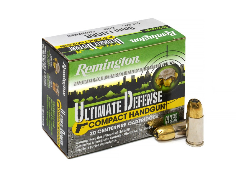 9mm Luger Remington Ultimate Defense Golden Saber Compact Handgun BJHP 124gr/8,04g (28963)