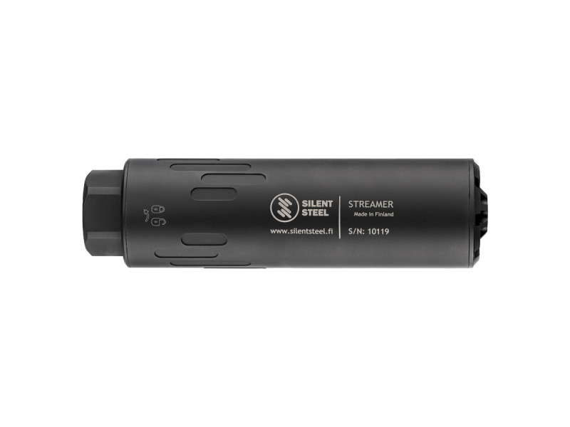 Silent Steel Gen3 Compact Flow Streamer 9.00 M18x1 SC, Black