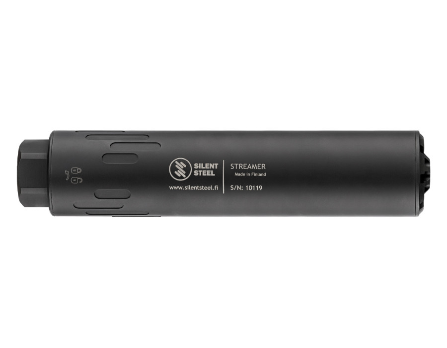 Silent Steel Gen3 Flow Streamer 7.62 M24x1.5, Black Silent Steel Gen3 Flow Streamer 7.62 M24x1.5, Black