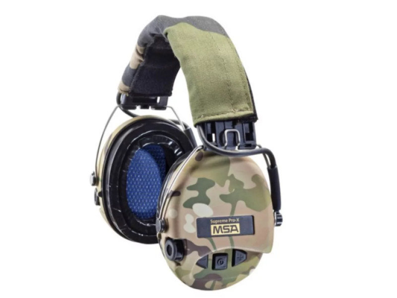 MSA Sordin Supreme Pro-X FULL CAMO s LED a gélovými náušníkmi