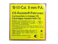 9mm P.A.K. Wadie CS - Reizstoff-Schreckschusspatronen