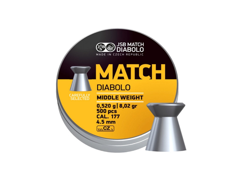 4,51mm JSB Yellow Match Middle Weight 500ks