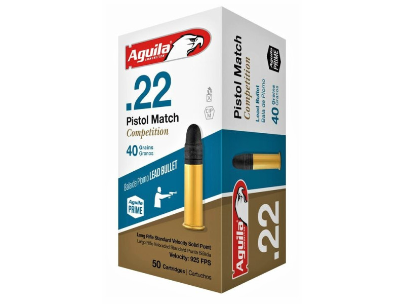 .22LR Aguila Match Pistol 40gr