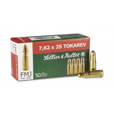 7,62x25mm S&B FMJ 85gr/5,5g