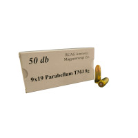 9mm Ruag Parabellum TMJ 8g 9mm Ruag Parabellum TMJ 8g