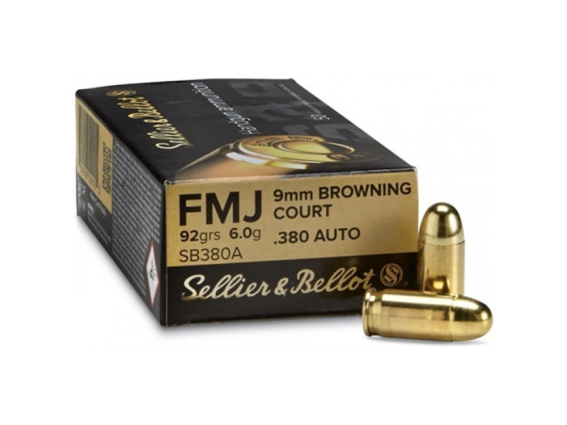 9mm Browning S&B FMJ 92gr/6g
