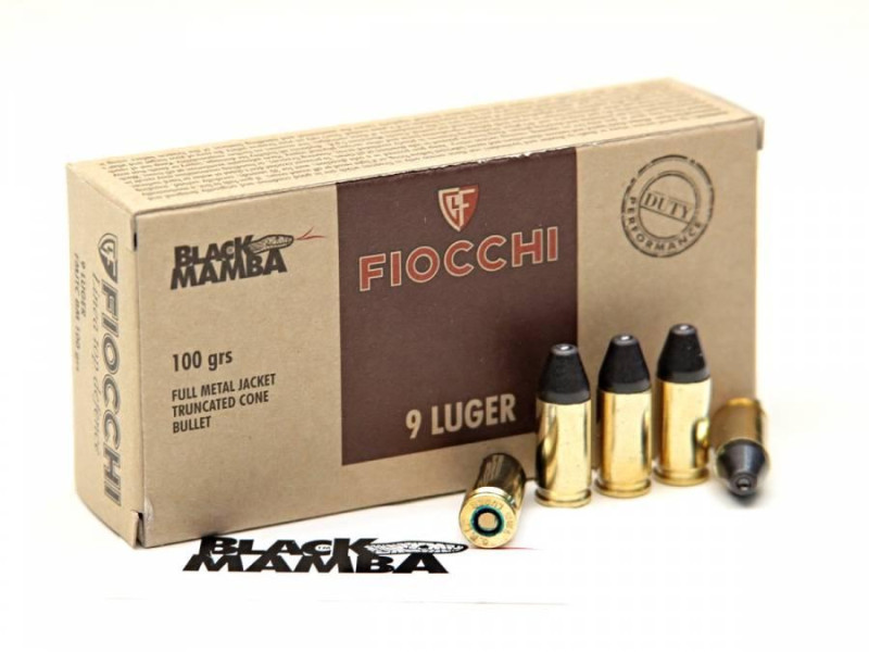 9mm Luger Fiocchi Black Mamba
