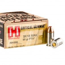 9x18mm Makarov Hornady Critical Defense FTX 95gr