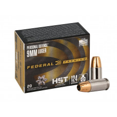 9mm Luger Federal Premium Personal Defense HST 124gr/8g JHP