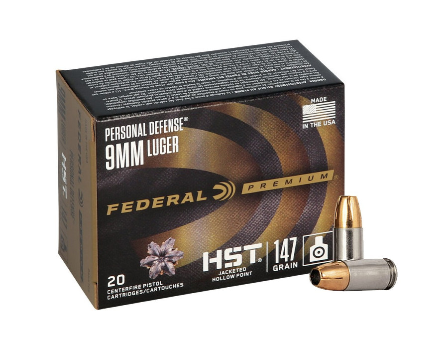 9mm Luger Federal HST 147gr/9,53g JHP