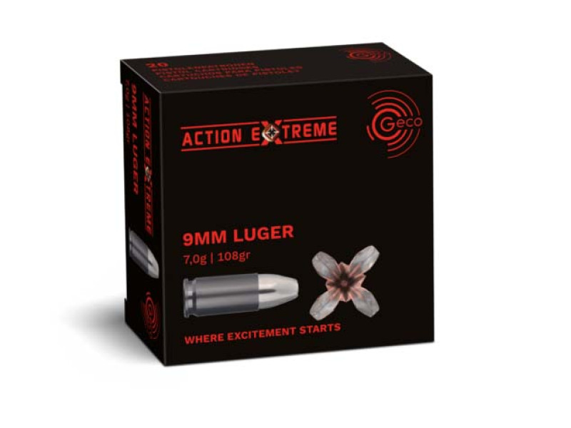 9mm Luger Geco Action Extreme 7,0g/108gr