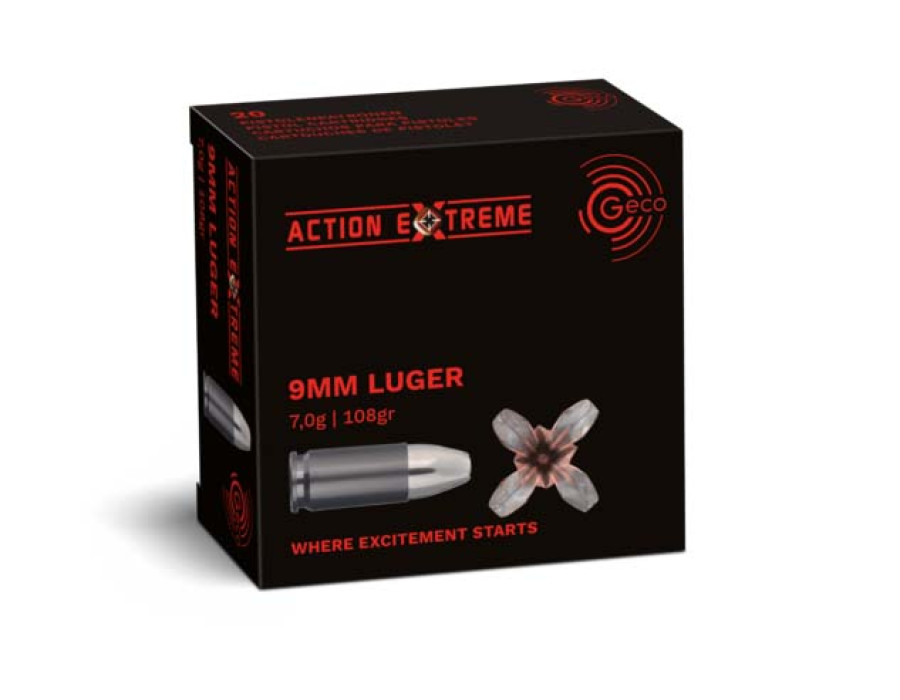9mm Luger Geco Action Extreme 7,0g/108gr