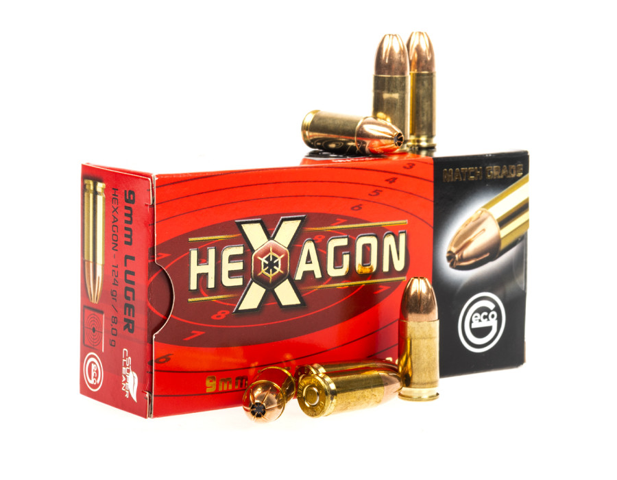 9mm Luger Geco Hexagon 8,0g/124grn