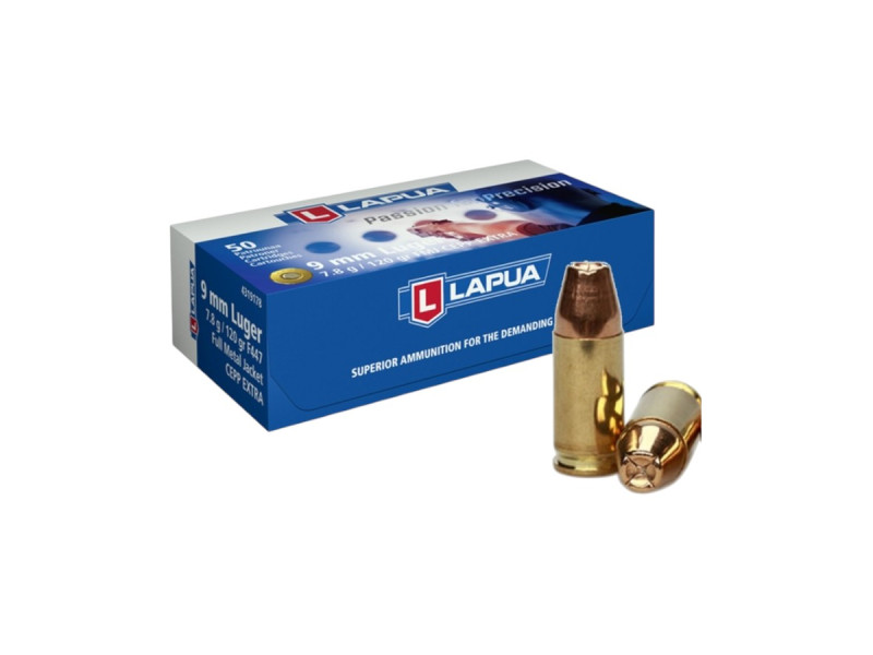 9mm Luger Lapua FMJ Cepp Ex. 120gr/7,8g