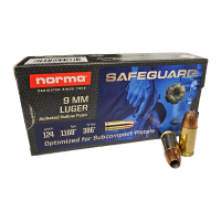 9mm Luger Norma Safeguard JHP 124gr/8g