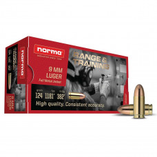 9mm Luger Norma FMJ 124gr/8g
