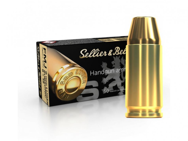 9mm Luger S&B FMJ Subsonic 140gr/9g