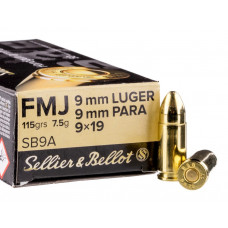 9mm Luger S&B FMJ 115gr/7,5g
