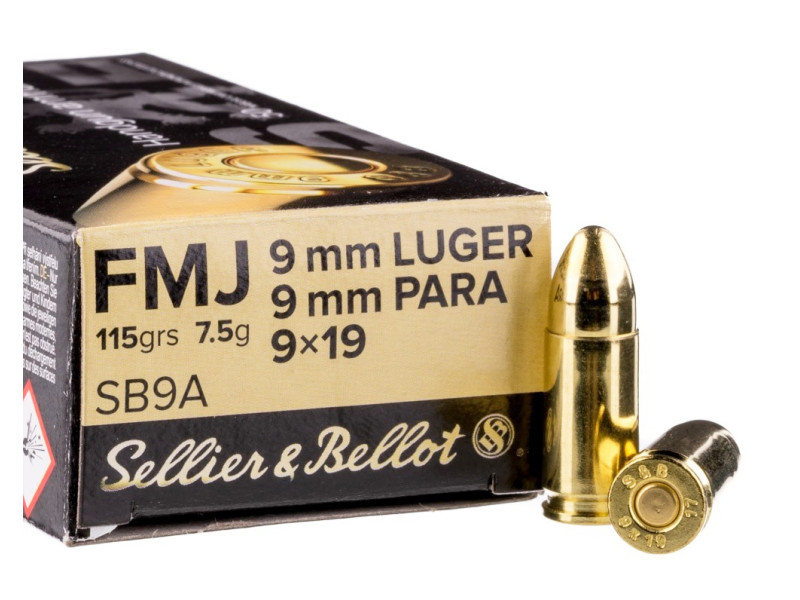 9mm Luger S&B FMJ 115gr/7,5g