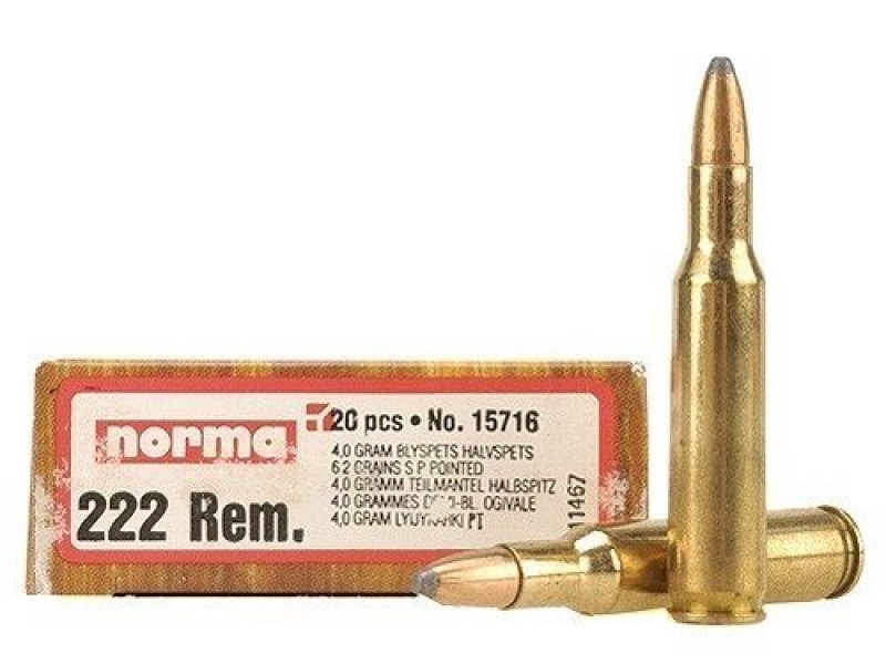 .222 Rem. Norma SP 62gr