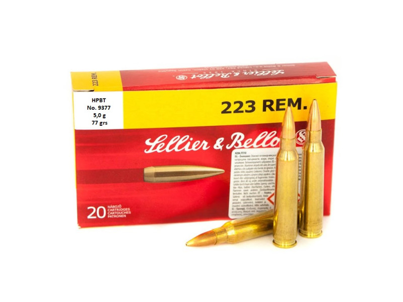 .223 Rem. S&B HPBT 77gr/5g