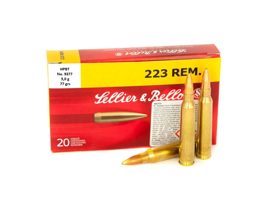 .223 Rem. S&B HPBT 77gr/5g