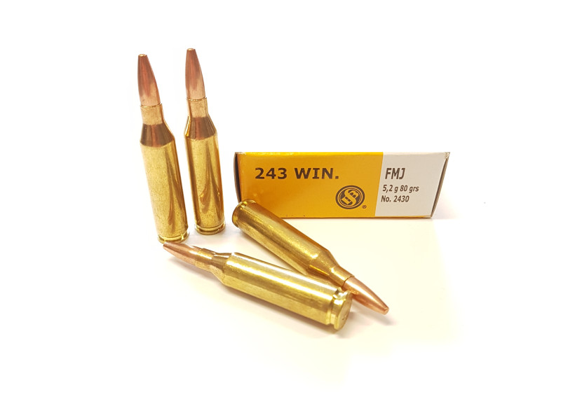 .243 Win. S&B FMJ 80gr