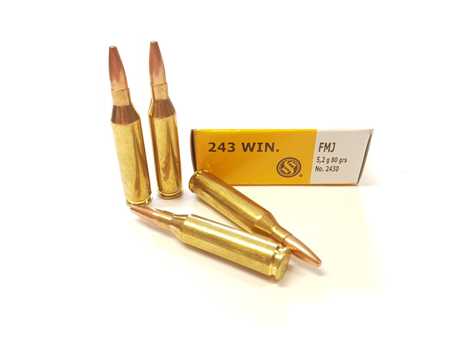 .243 Win. S&B FMJ 80gr