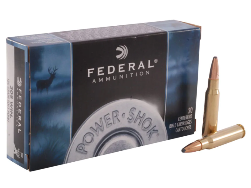 .308 Win. Federal Power-Shok 180gr/11,66g