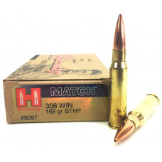 .308 Win. Hornady BTHP Match 168gr