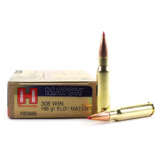 .308 Win. Hornady ELD Match 168gr