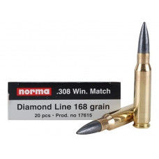 .308 Win. Norma Match Diamond Line 168gr/10,9g